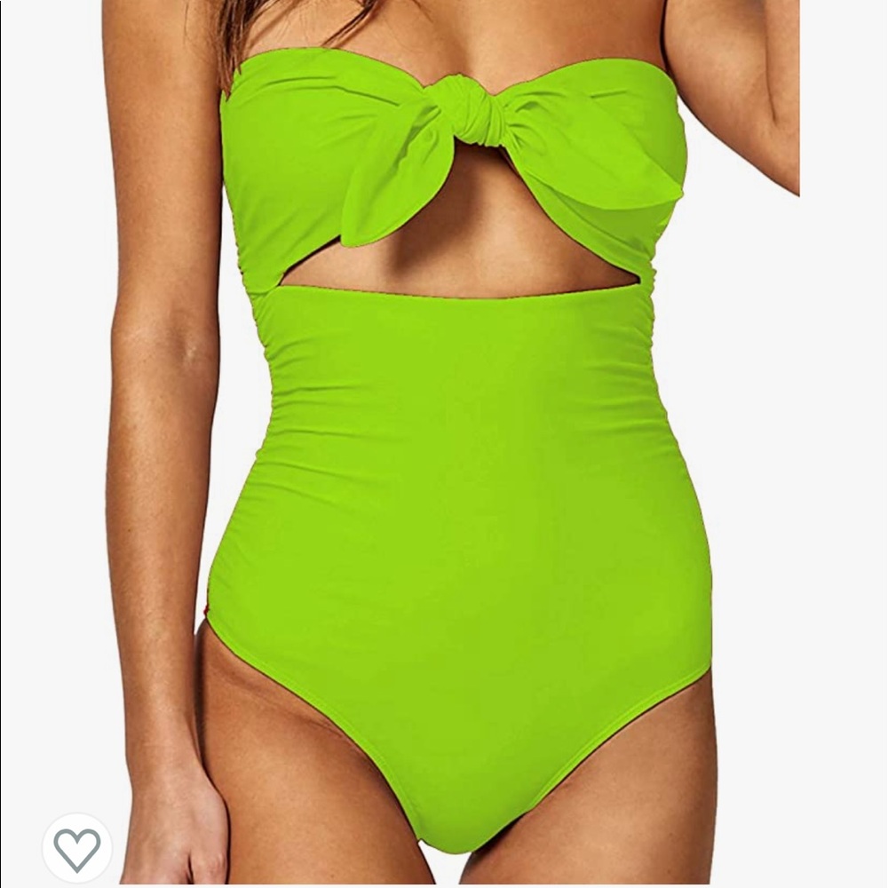 Neon Green Bathing Suit